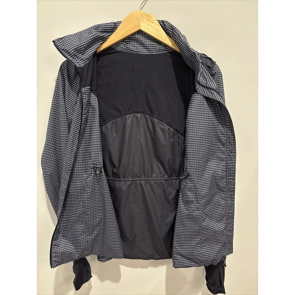 Lululemon Vent It Out Jacket Double Dot Navy Blue Lullaby / Navy Blue Size 6 - Picture 9 of 14
